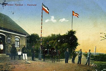 Postkarte deutsche Zollstation Fjærsted-Hømlund